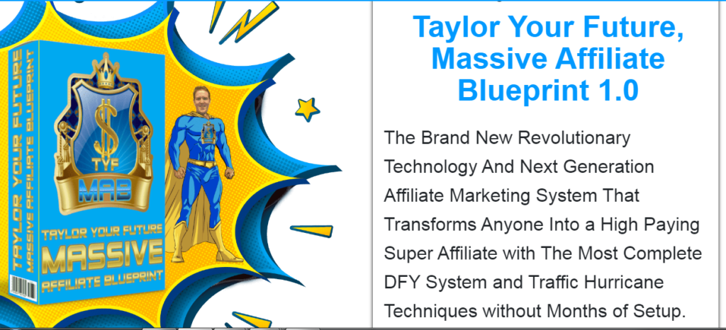 Features of the Massive Affiliate Blueprint 1.0 