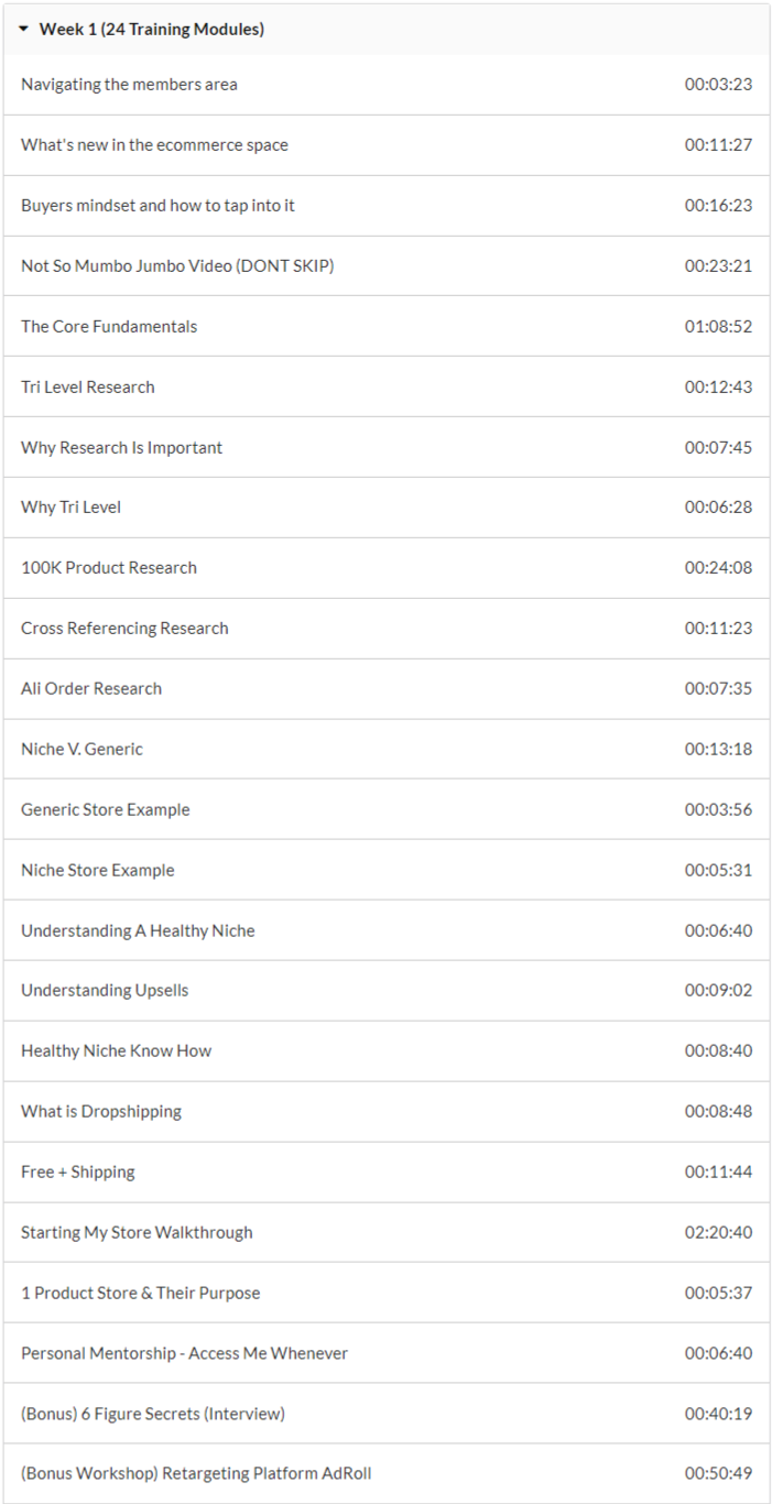 Week 1: Outline of the 7-Figure Business Model
