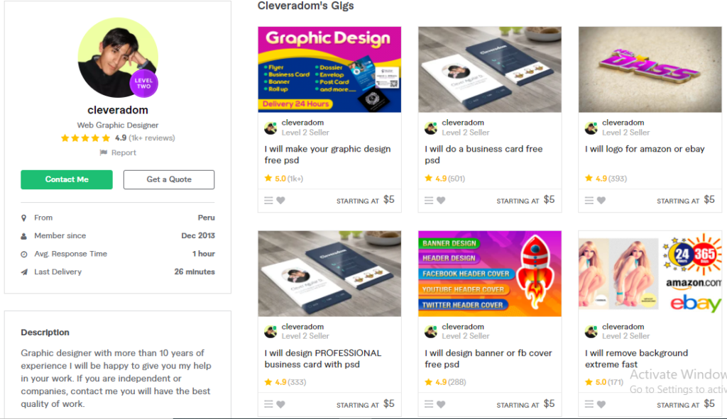 Cleveradom Talented Freelance Graphic Designers To Hire On Fiverr