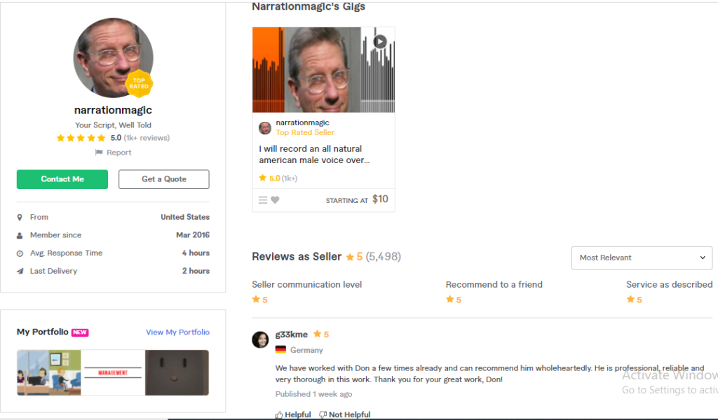 Hire Narrationmagic For Your Spokesperson or VoiceOver Service On Fiverr