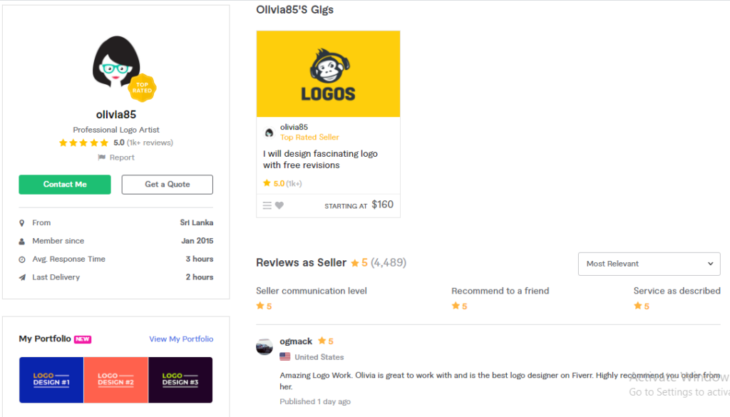 Hire Olivia85 Logo Designer On Fiverr