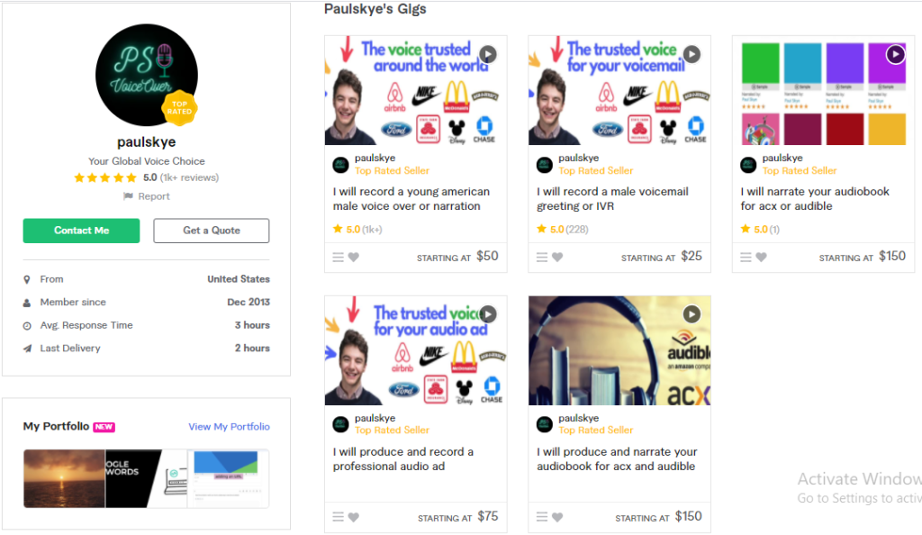 Hire Paulskye For Your Spokesperson or VoiceOver Service On Fiverr