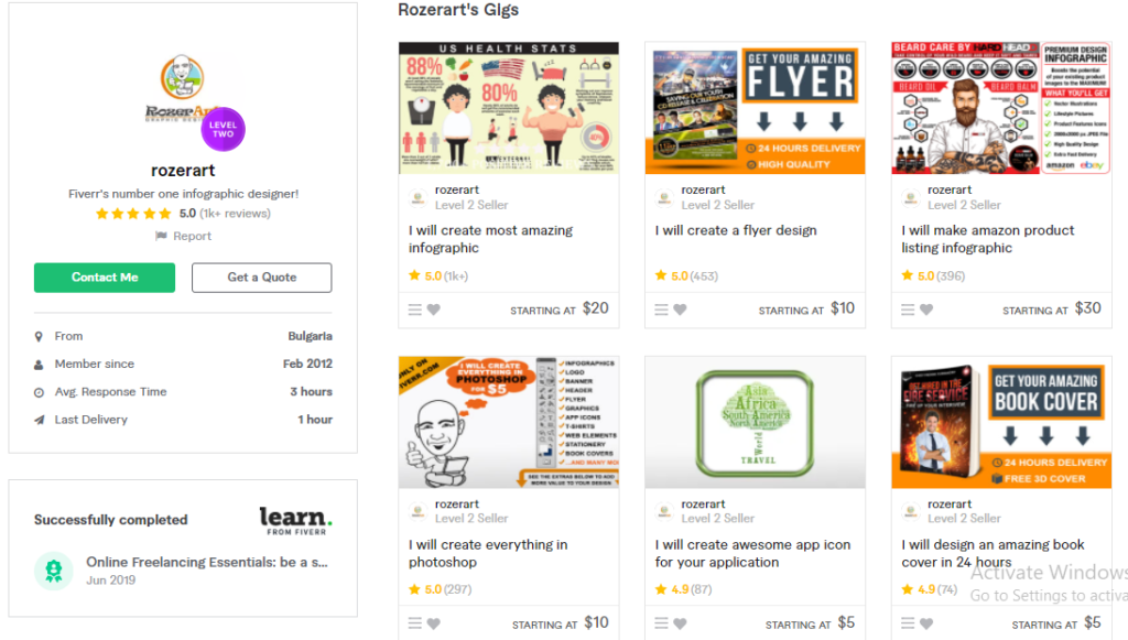 Rozerart  Talented Freelance Graphic Designers To Hire On Fiverr