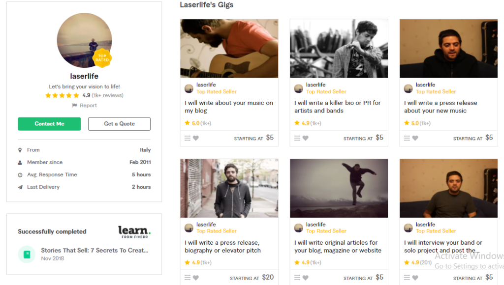 Laserlife Best Content Writers To Hire On Fiverr