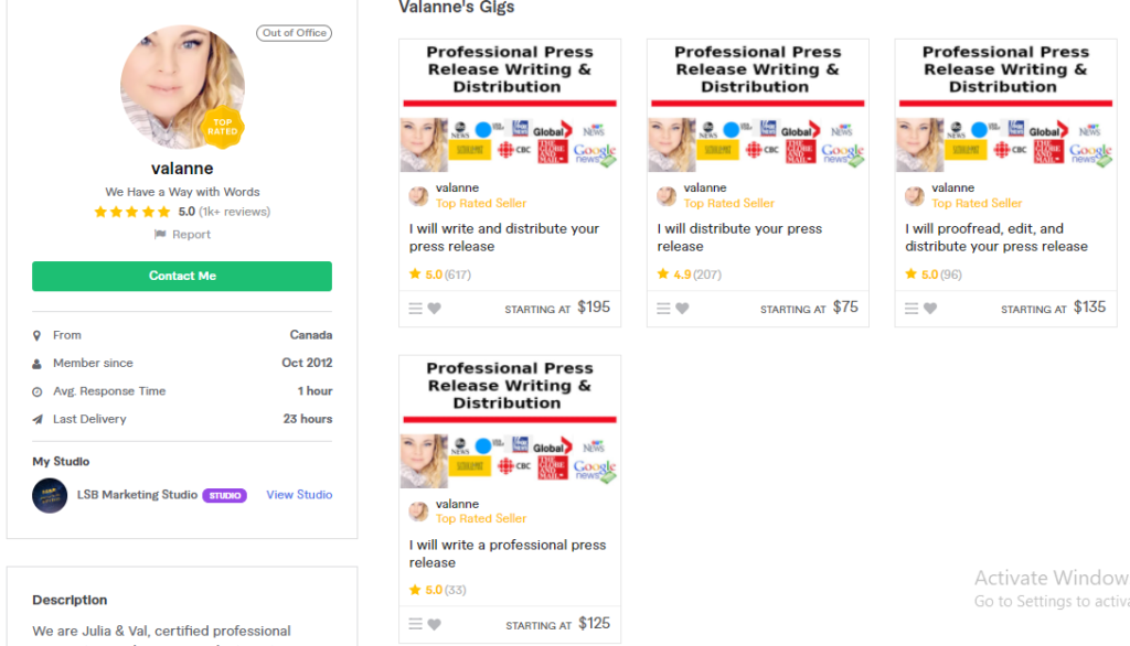 Valanne Best Content Writers To Hire On Fiverr