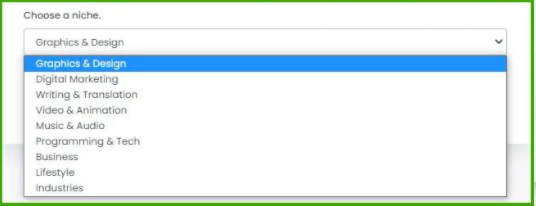 choose a niche on fiveerpal software