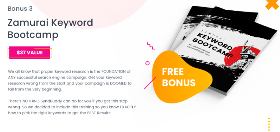 zamurai keyword bootcamp bonus 3