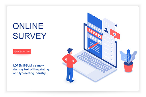Taking online surveys