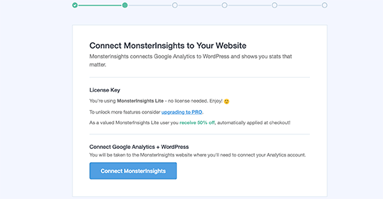  install MonsterInsights on your WordPress site