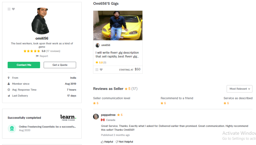 Omi Fiverr SEO Gigs Experts