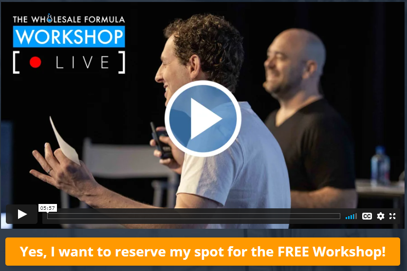the wholesale fomula workshop event 2021