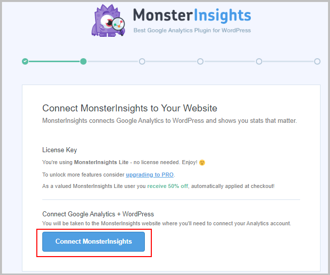 Connect-MonsterInsights-to-Google-Analytics now Global Site tag