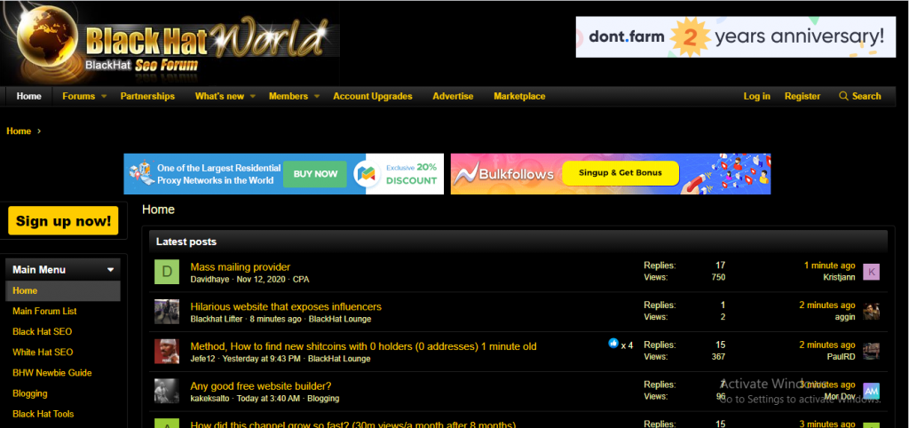 BlackHatWorld Affiliate Marketing Forums