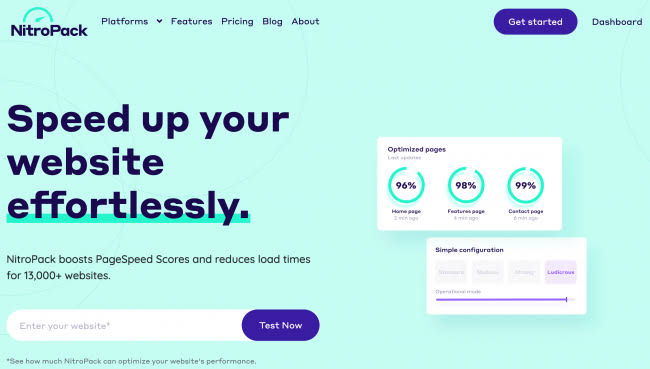 Use Nitropack to speed up your website 