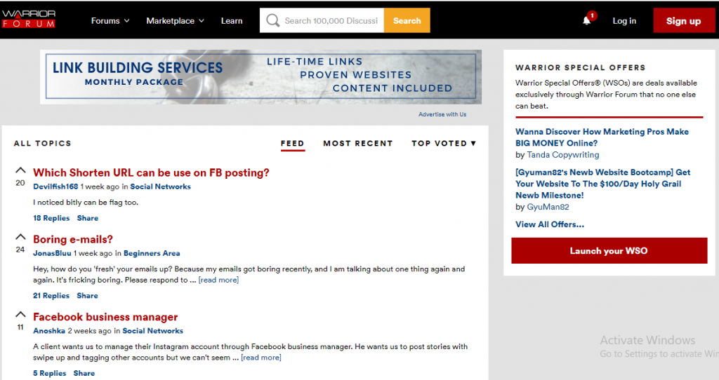 Warrior affiliate marketing Forum