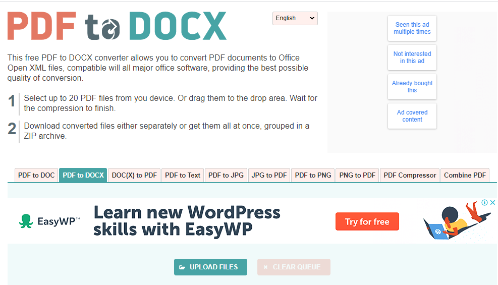 Convert it to a word Docs file using pdftodoc