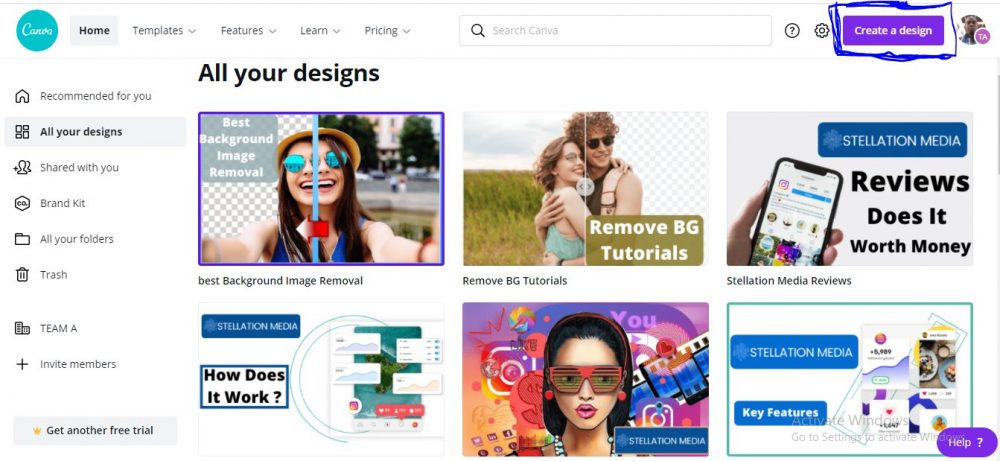 Get Canva Account & Sign Into Canva to create a pinterest pin