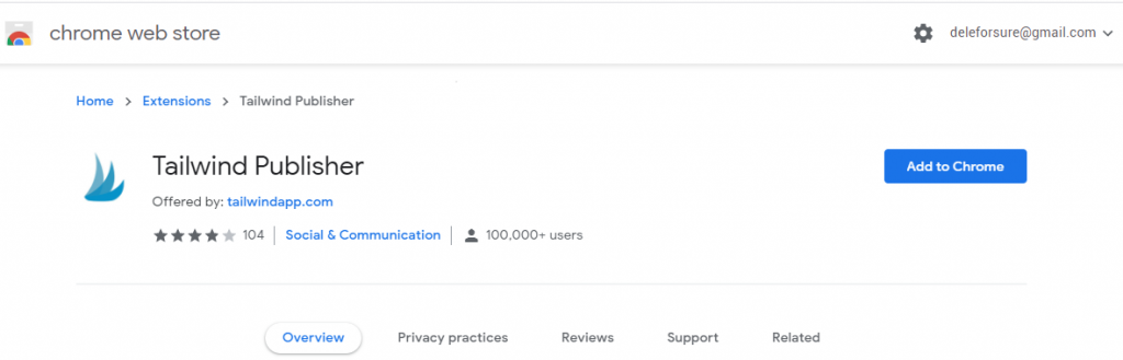 install tailwind chrome extension 