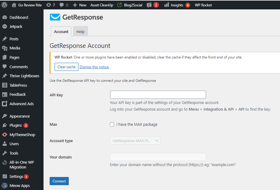 GetResponse And WordPress Integration 