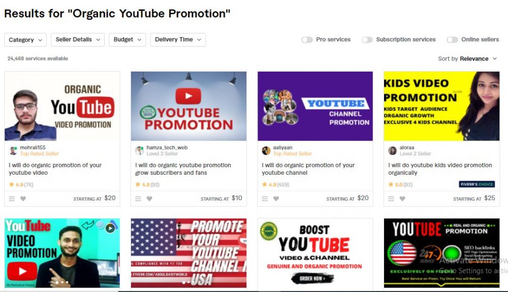 What Exactly Is Organic YouTube Promotion & Video Marketing Services On Fiverr