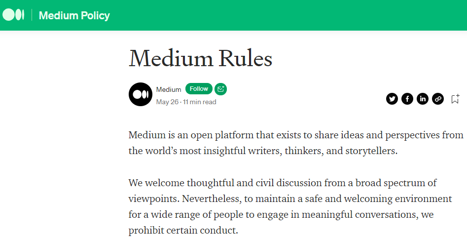 Get Familiar with the guidelines