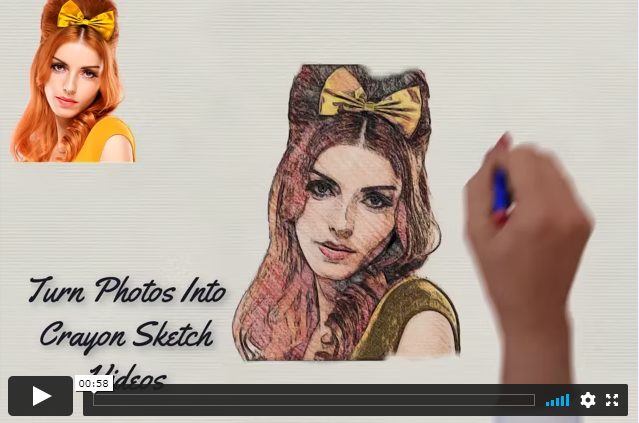 SketchGenius Crayon Sketch Videos