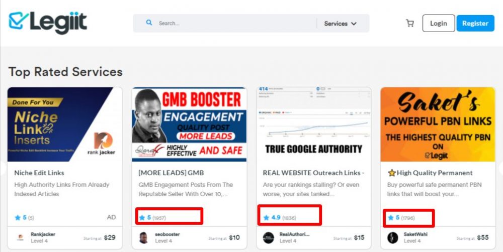 Legiit Marketplace - Freelance Platform For Businesses - Hot Gigs SEO Services