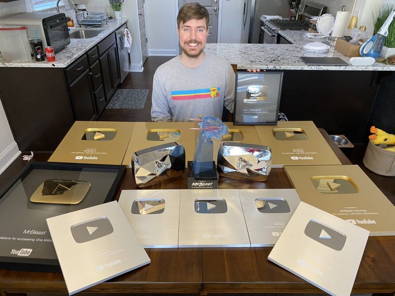  "Congratulations to @Mrbeast on his many accomplishments as a YouTube Creator!