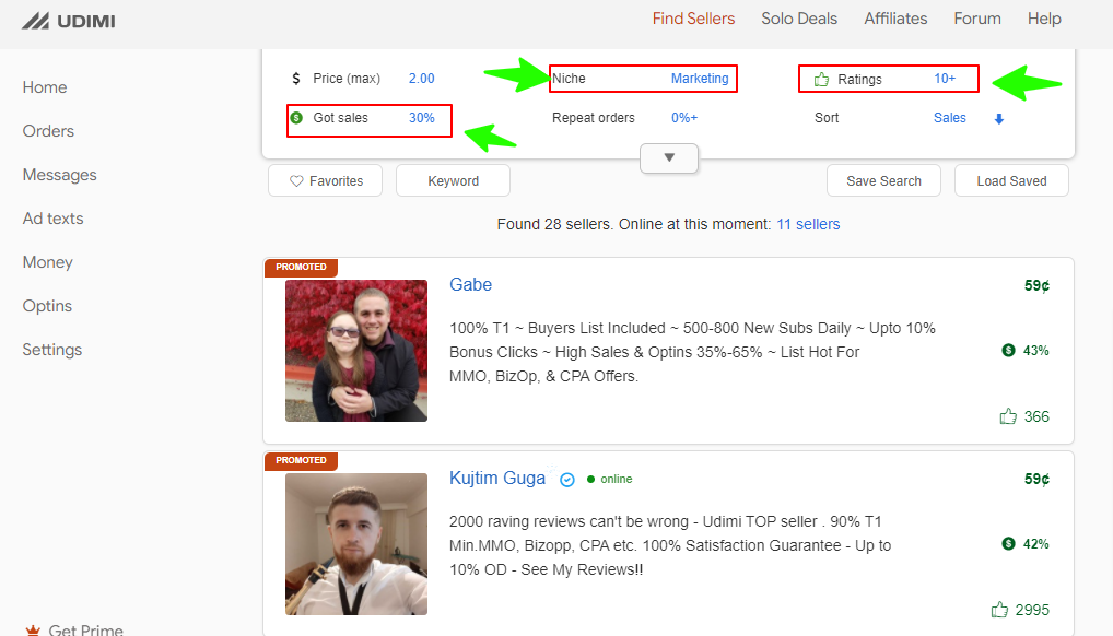 Use Udimi Solo Ads