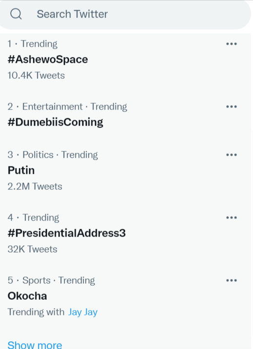 trends on twitter
