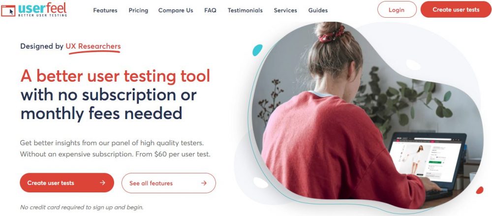 UserFeel  earn $10 for every test you successfully complete