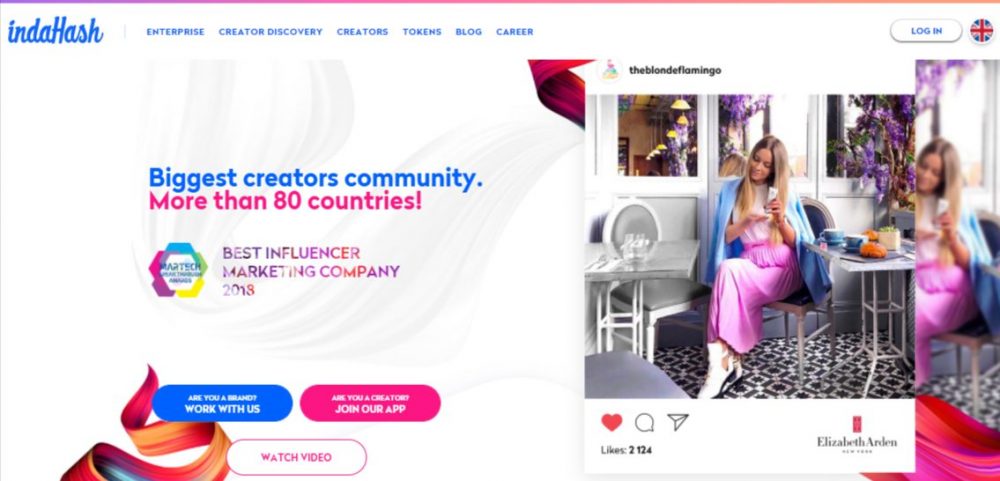 indaHash - influencer marketing app for brands and influencers
