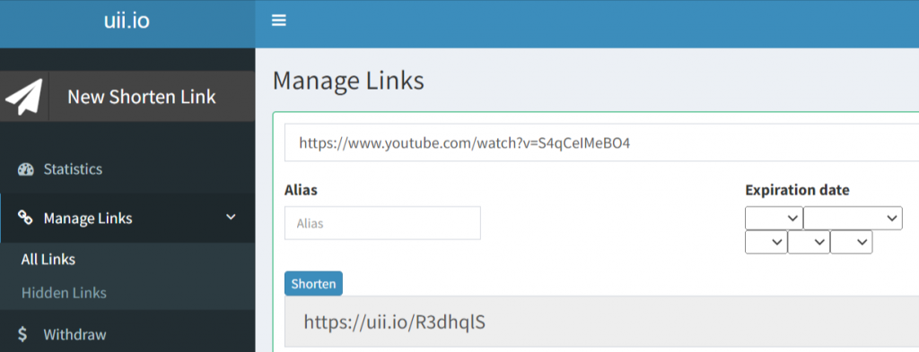 Step 3: Go to SignUp For uii.io