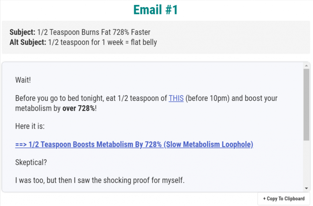 Email Swipes For Our Email Sequence 