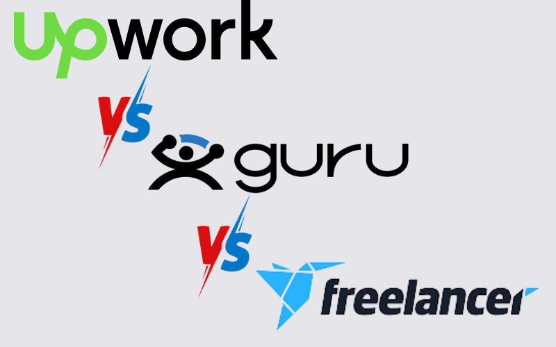 Upwork vs guru vs freelancer Proposals 
