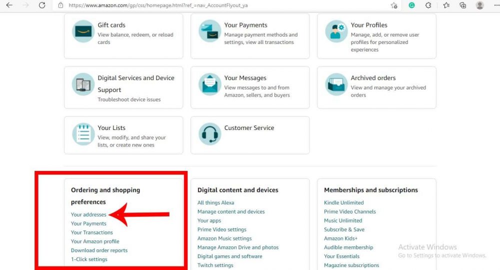 amazon Ordering and shopping preferences