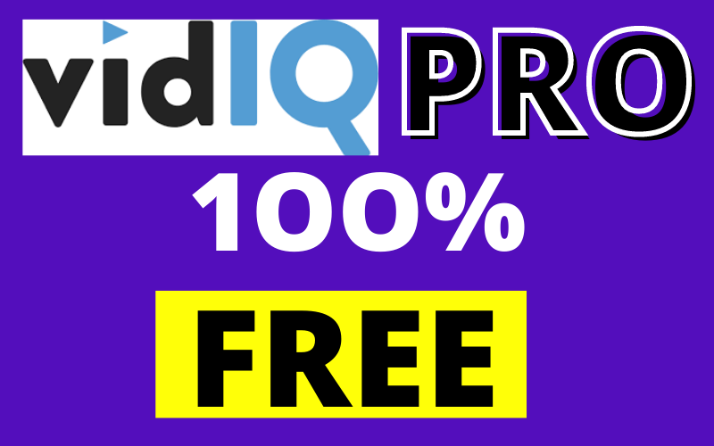 How to Get VidIQ Pro For Free