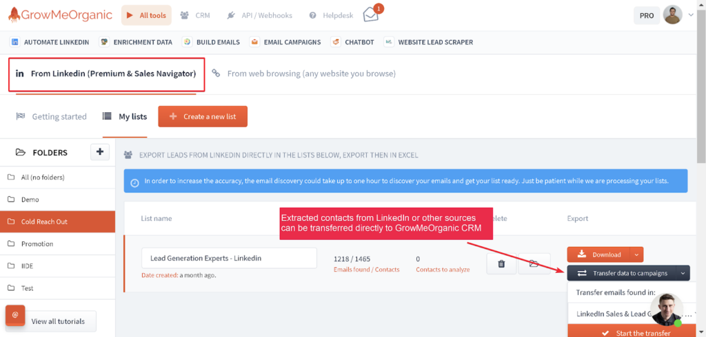 Extract Your Data to Your File