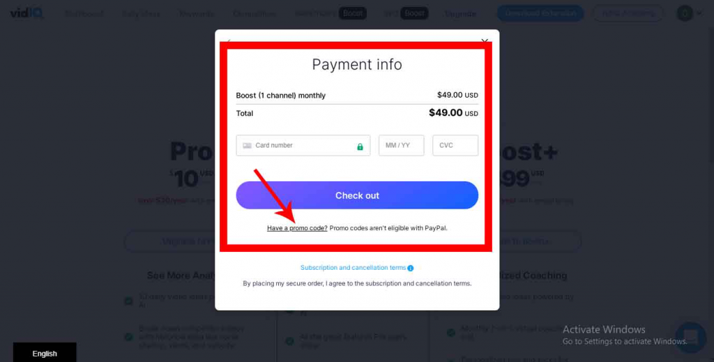 Payment Info