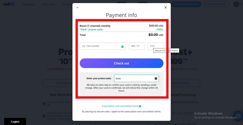 vidiq boost plan