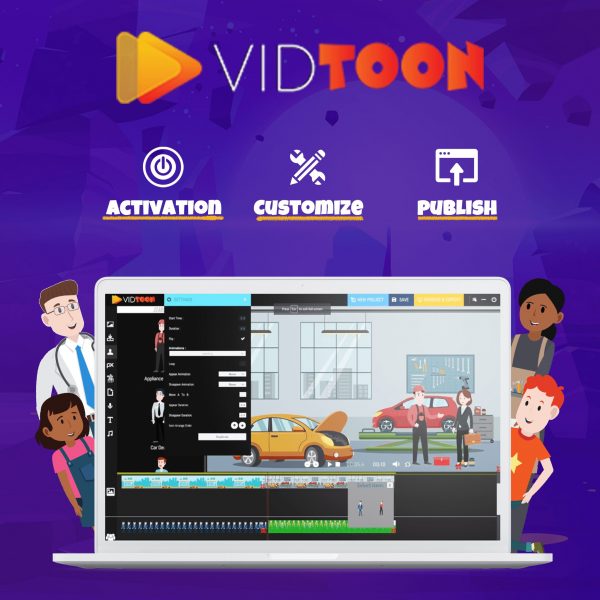 how use vidtoon animation software