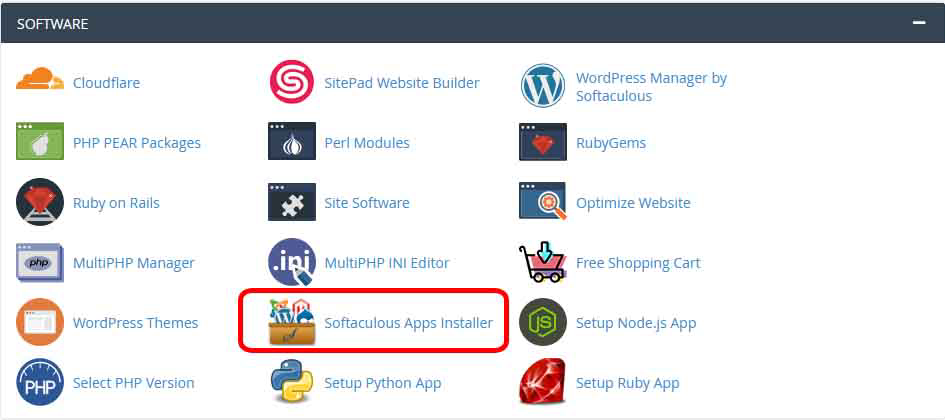 Softaculous Apps Installer