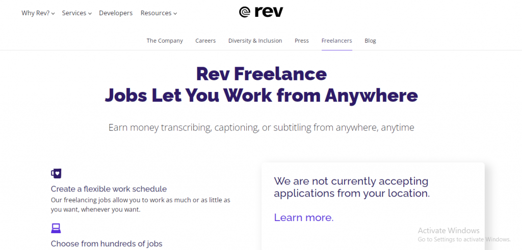 Create Rev Account