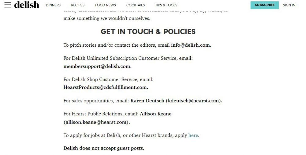 find company contact information 