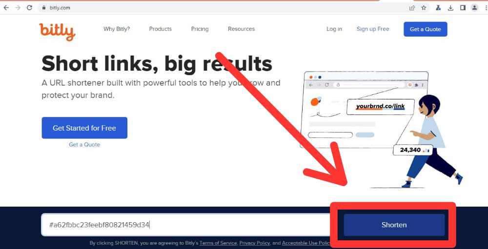 bitly automatically Shorten 