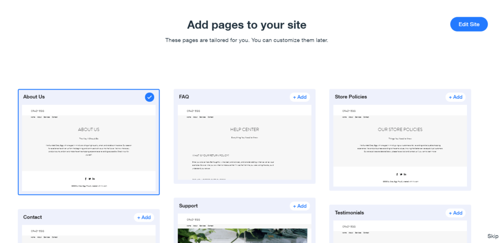 Adding Important eCommerce Pages