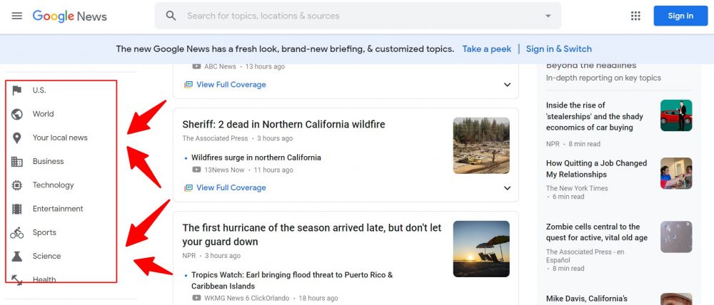 Google News Trends 