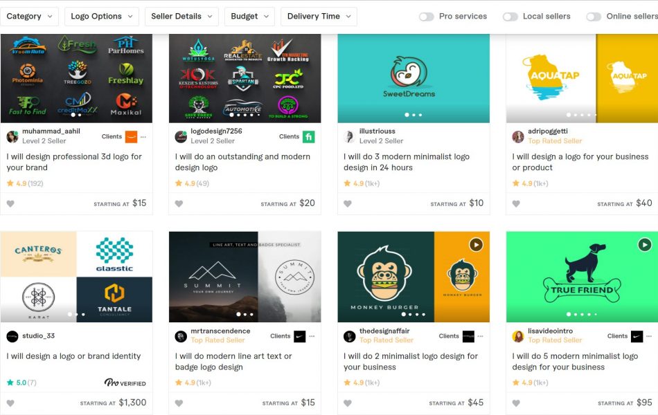 Offers Logo Design Services Using Canva.com On Fiverr 