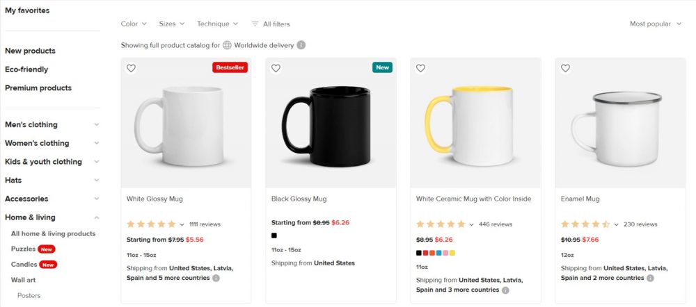 mug designs Product-templates on Printful