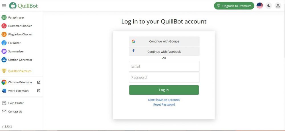 sign up to quillbot.com.